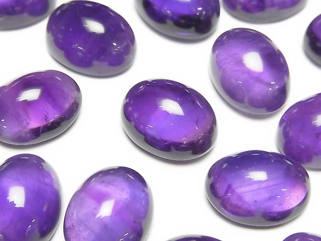 [Video] Zambia Amethyst AA++ Oval Cabochon 16x12mm 1pc
