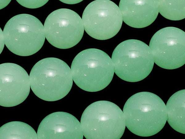 Pastel Green Jade Round 12mm 1strand beads (aprx.15inch / 37cm)