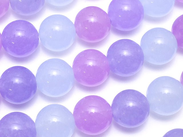 3 colors Mix Color Jade Round 10mm Purple 1strand beads (aprx.15inch / 36cm)