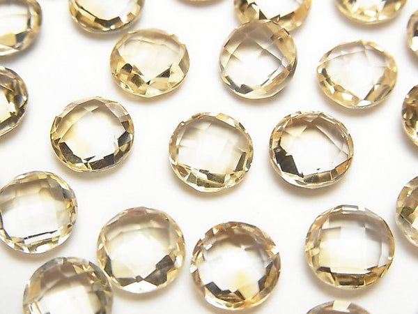 [Video] High Quality Citrine AAA Undrilled Faceted Coin 8x8x4mm 5pcs $6.79!