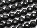 [Video] Onyx  128Faceted Round 8mm 1strand beads (aprx.15inch/37cm)