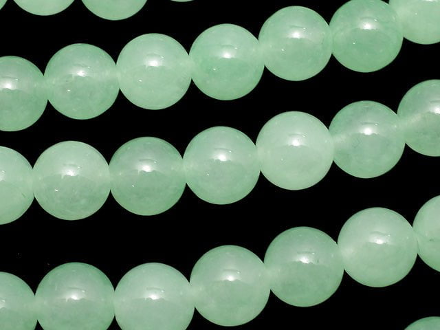 Pastel Green Jade Round 8mm 1strand beads (aprx.15inch / 36cm)