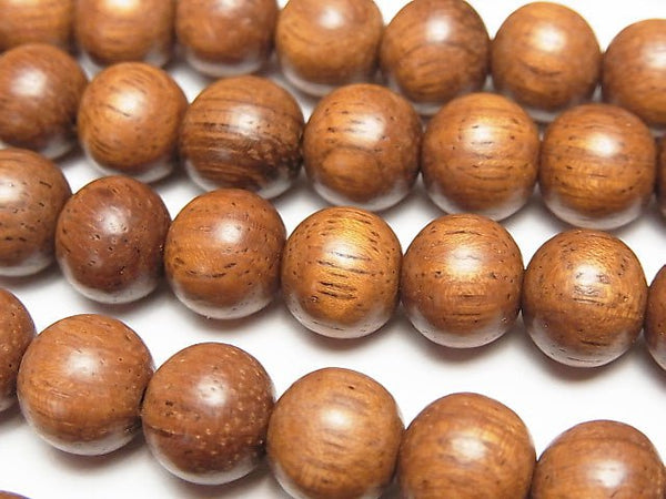 Bayon Wood Beads Semi Round 10mm 1strand beads (aprx.15inch/38cm)