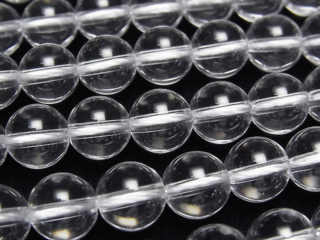 [Video] Crystal (Synthetic Quartz) AAA Round 8mm 1strand beads (aprx.15inch/37cm)