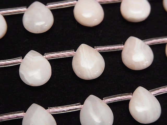 [Video] Manganese Calcite AA++ Chestnut -Pear shape (Smooth) 10x8x4mm 1strand beads (aprx.6inch/16cm)