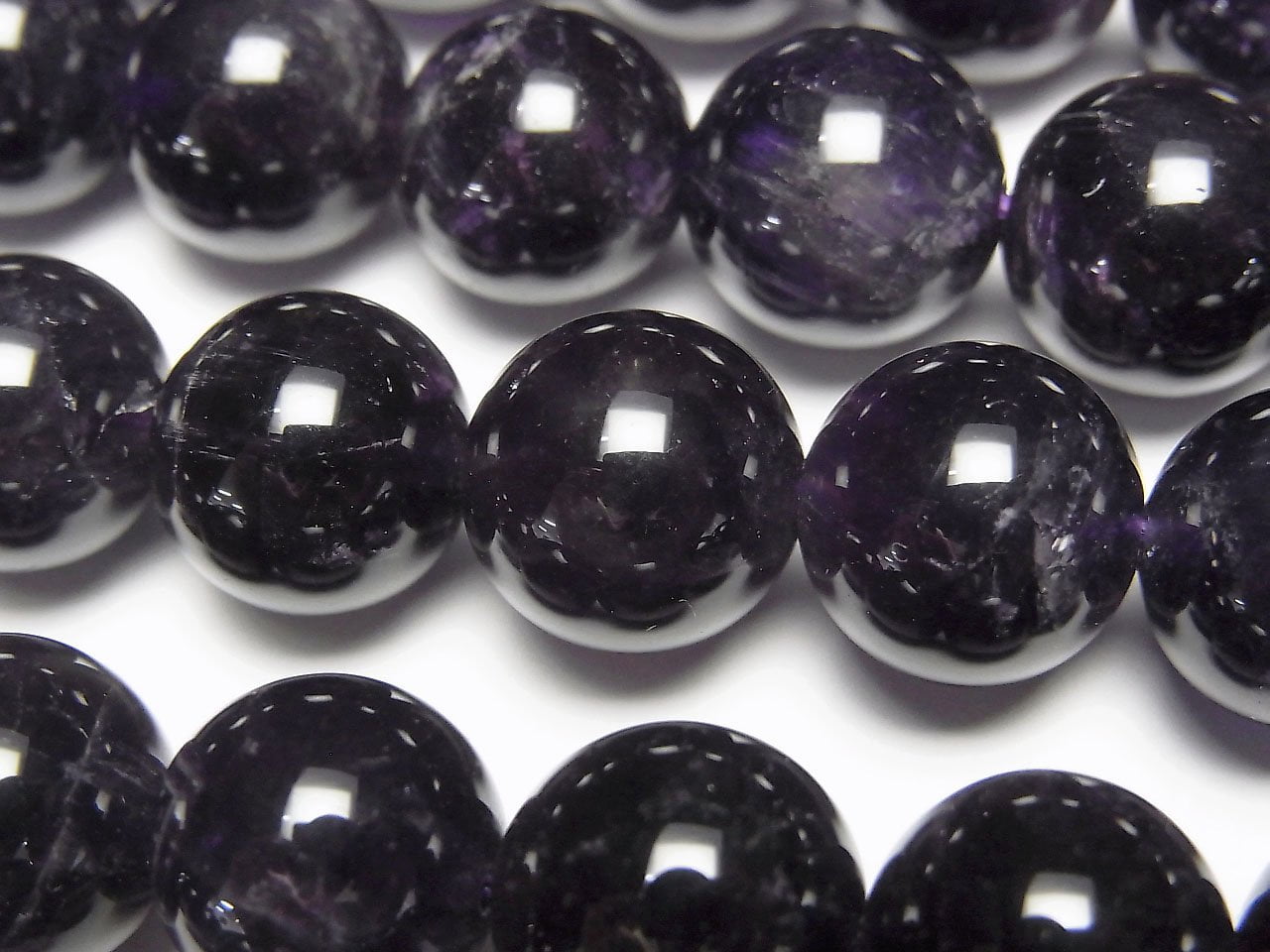 Améthyste AA++ Ronde 12mm perles mi-fil ou 1 fil (env. 15 pouces/37cm)