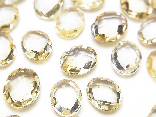 [Video] High Quality Citrine AAA- Undrilled Faceted Oval 10-11x8mm 4pcs