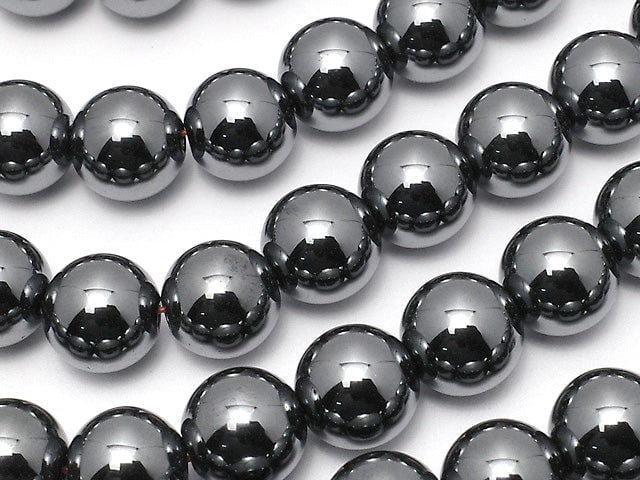 Hematite  Round 8mm 1strand beads (aprx.15inch/38cm)