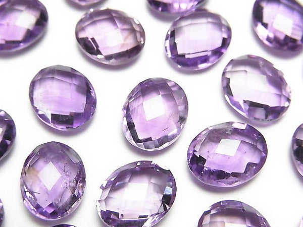 [Video] High Quality Amethyst AAA Loose stone Faceted Oval 11x9mm 4pcs