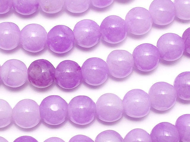 Purple Jade Round 6mm NO.2 1strand beads (aprx.15inch / 37cm)