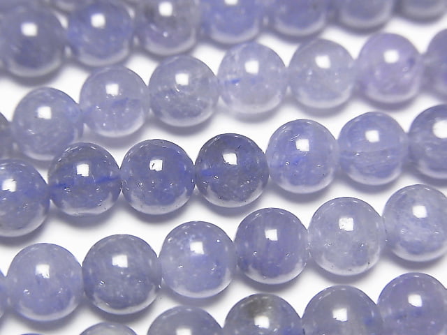 [Video] Tanzanite AAA- Round 6mm 1/4 or 1strand beads (aprx.15inch / 38cm)