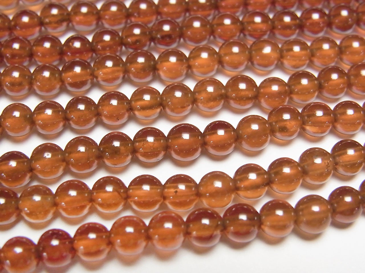 Hessonite Garnet  AA Round 4.5mm 1strand beads (aprx.15inch/37cm)