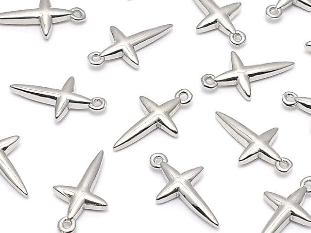 Metal Parts 11x6mm Cross Silver color 2pcs $1.79!