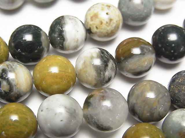Ocean Jasper Round 10mm half or 1strand beads (aprx.15inch/37cm)