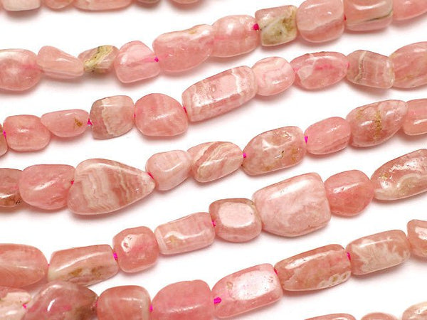 Argentina Rhodochrosite AA Nugget 1strand beads (aprx.15inch / 37cm)