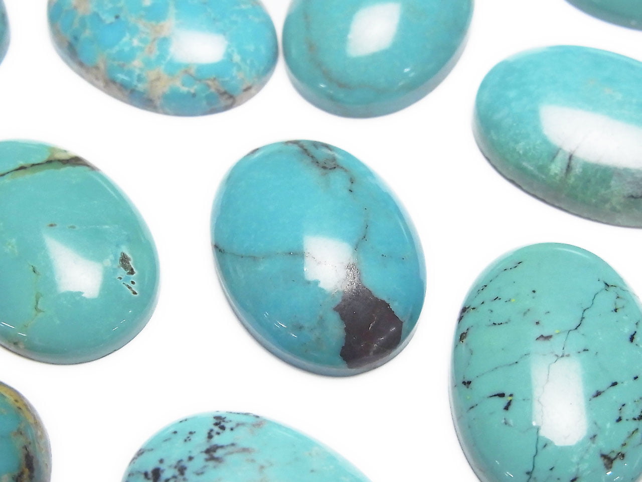Turquoise AA++ Oval Cabochon 25x18mm 1pc