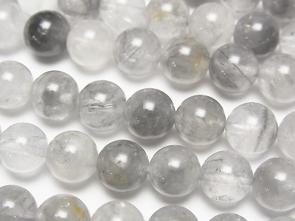 Gray Quartz AA Round 8mm 1strand beads (aprx.15inch/37cm)