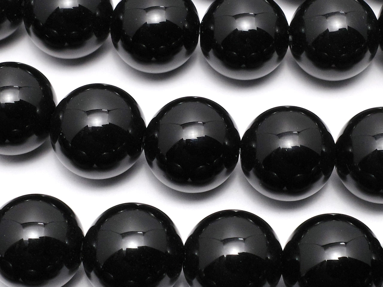 [Vidéo] Perles d'Onyx rondes de 12 mm, 1 fil (environ 15 pouces/36 cm)