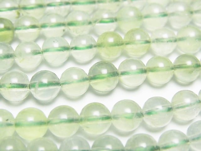 [Video]Prehnite AAA- Round 6mm 1strand beads (aprx.15inch/36cm)