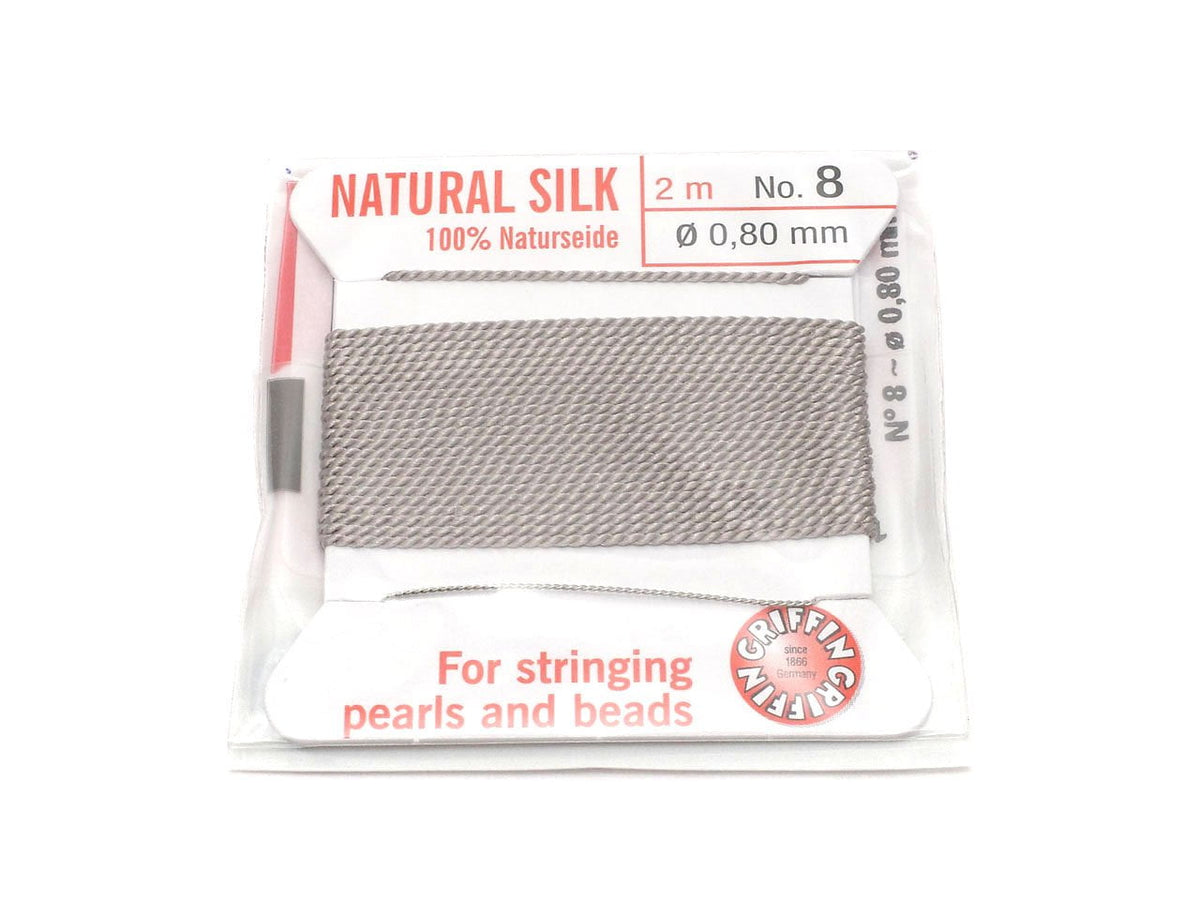 Griffin Cord (Silk Bead Cord Thread) [0.75mm-1.05mm] Gray 1pc