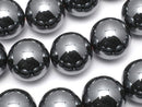 Hematite  Round 14mm half or 1strand beads (aprx.15inch/38cm)