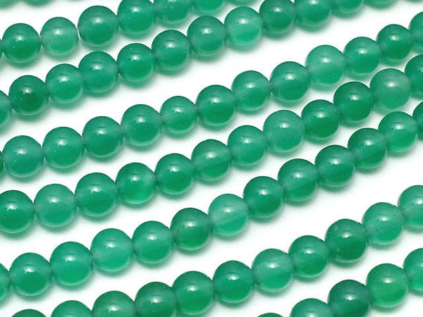 Green Onyx AAA Round 4mm 1strand beads (aprx.15inch / 36cm)
