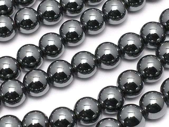 Hematite  Round 6mm 1strand beads (aprx.15inch/38cm)