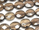 [Video] Smoky Quartz AAA Faceted Oval 12x10x6mm half or 1strand beads (aprx.15inch/36cm)