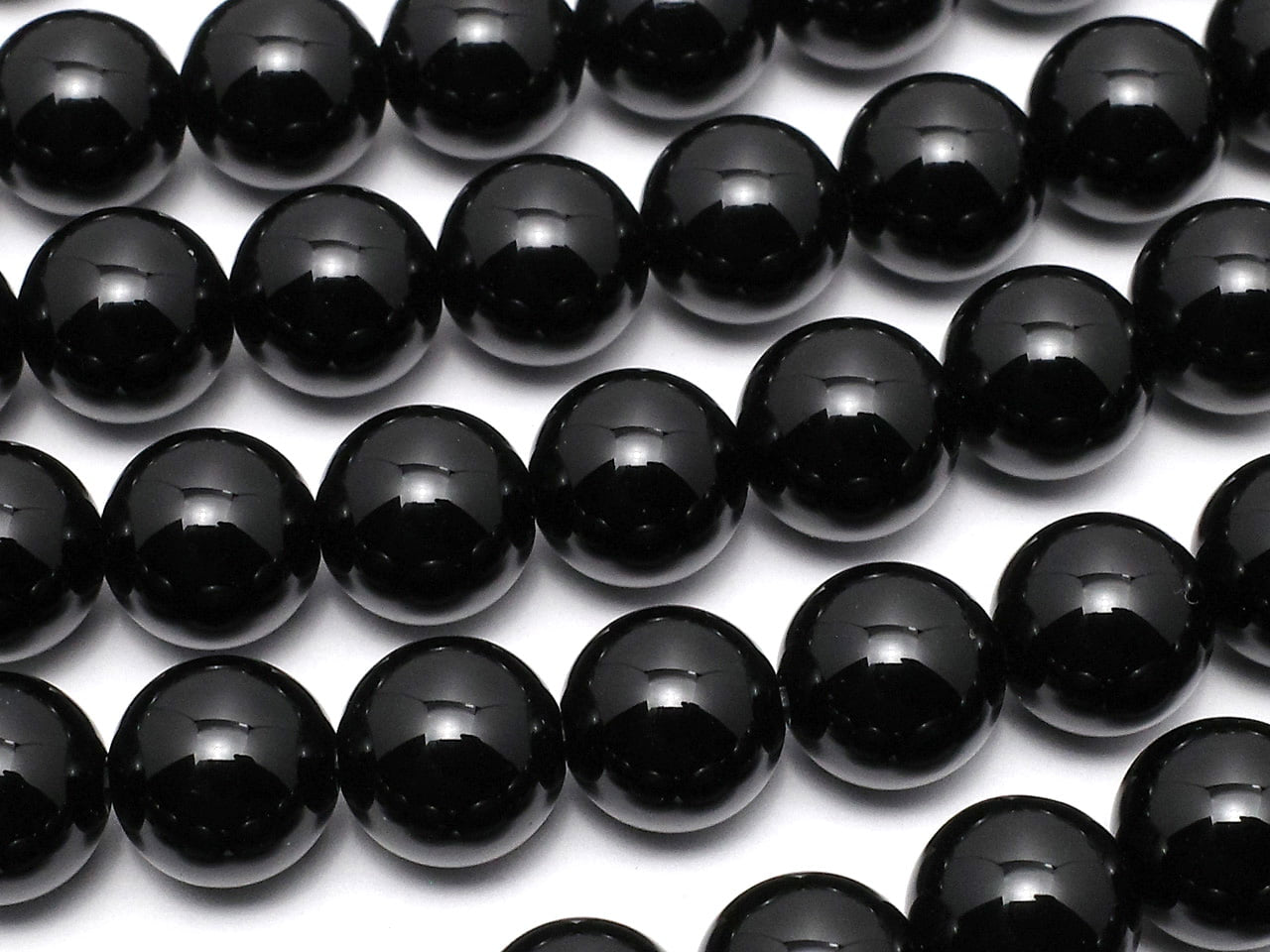 [Vidéo] Onyx Rond 8mm 1 brin de perles (env. 15inch/36cm)Soldes !