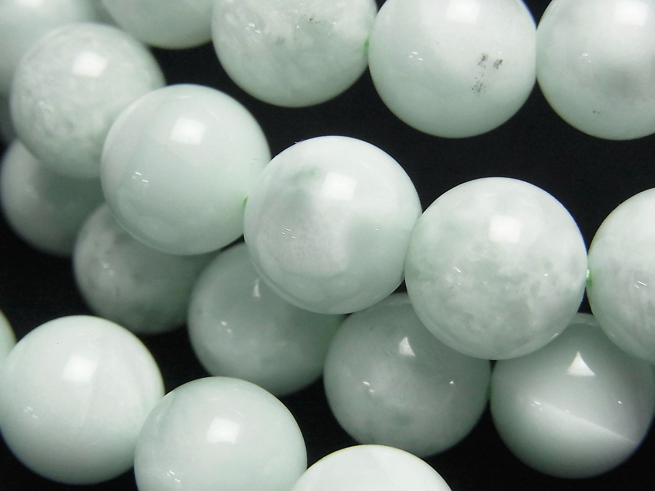 Green Angelite AAA Round 10mm Bracelet