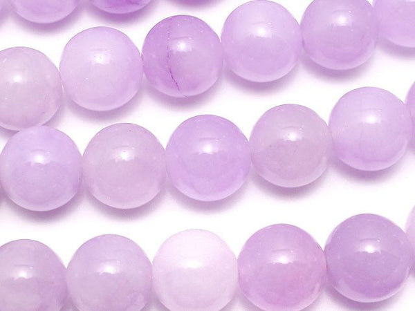 Purple Jade Round 10mm NO.2 1strand beads (aprx.15inch / 37cm)