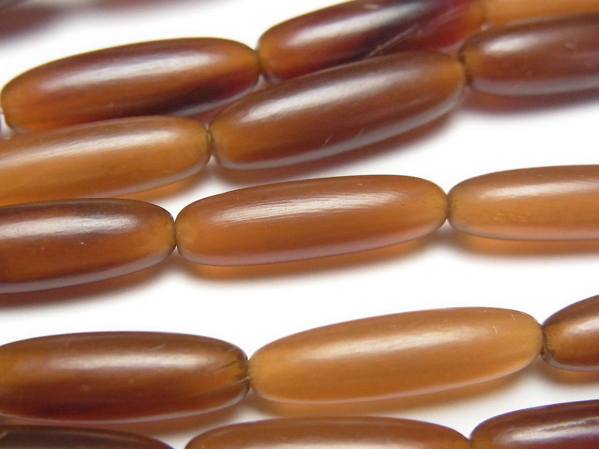 1strand $5.79! Buffalo Horn Rice 21x6x6 Yellow 1strand beads (aprx.15inch / 38cm)