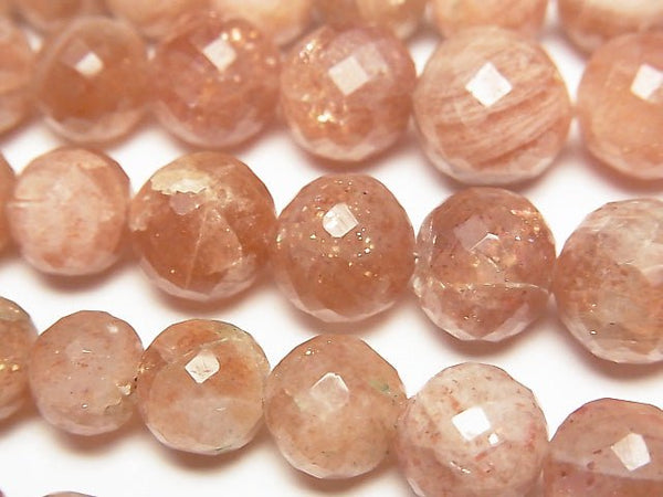 [Video] Sunstone AA ++ Faceted Round 6 - 10 mm size gradation 1 strand beads (aprx.7 inch / 18 cm)