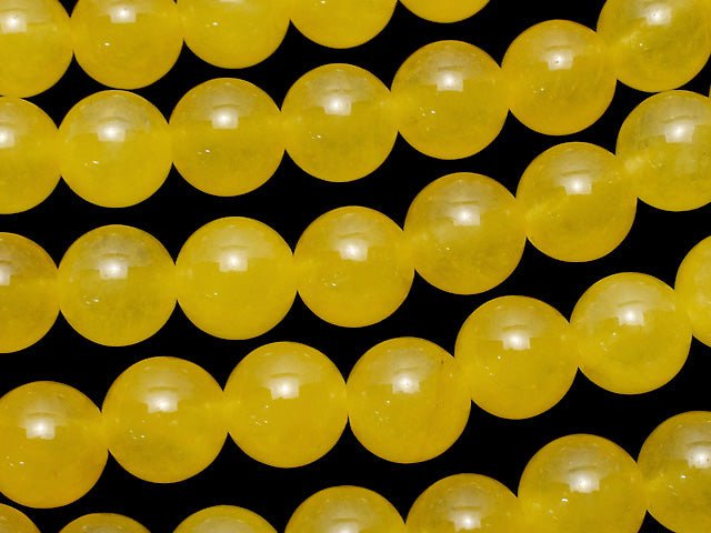Jade miel Rond 8mm 1 fil perles (env. 15 pouces/36 cm)