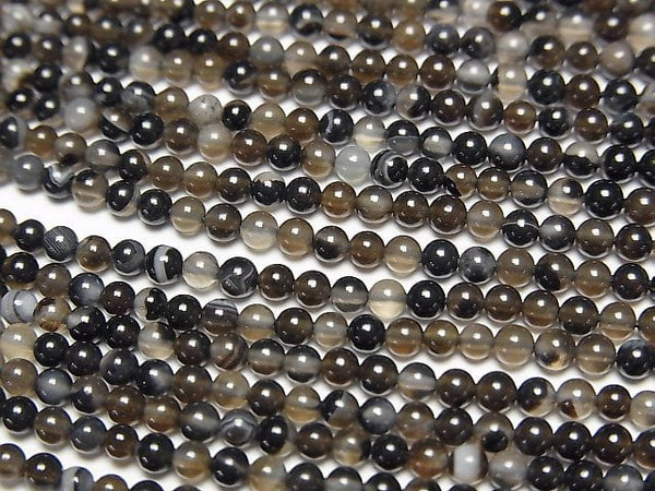 1strand $3.79! Stripe Onyx Round 2mm 1strand beads (aprx.15inch / 38cm)