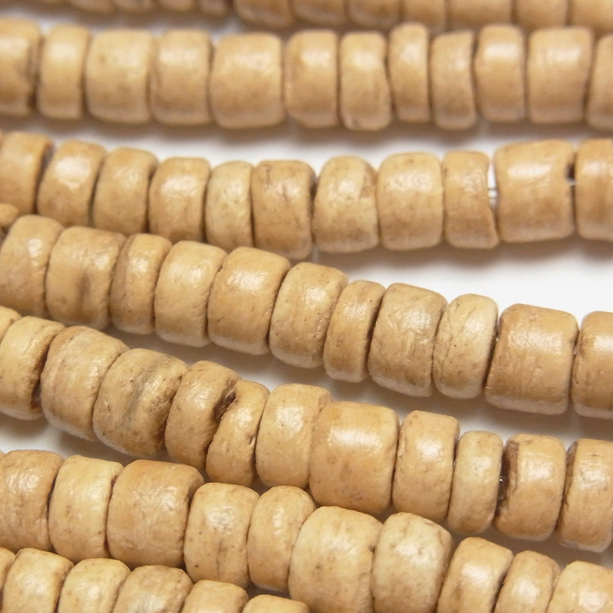 Coconut Rondelle 5x5x3mm natural color 1strand beads (aprx.14inch/34cm)