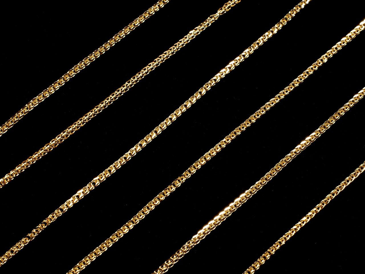 Silber 925 Weizenkette mit Schieberegler 0.8mm 18KGP [45cm][60cm] Halskette 1 Stück