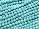 [Video] Magnesite Turquoise  Faceted Round 3mm  1strand beads (aprx.15inch/35cm)