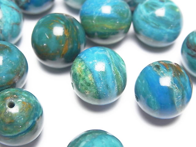 [Video] Top Quality Peru Blue Opal AAAAA Round 13mm 2pcs