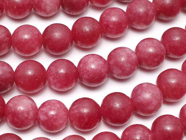 Red Jade Round 8mm 1strand beads (aprx.15inch/36cm)