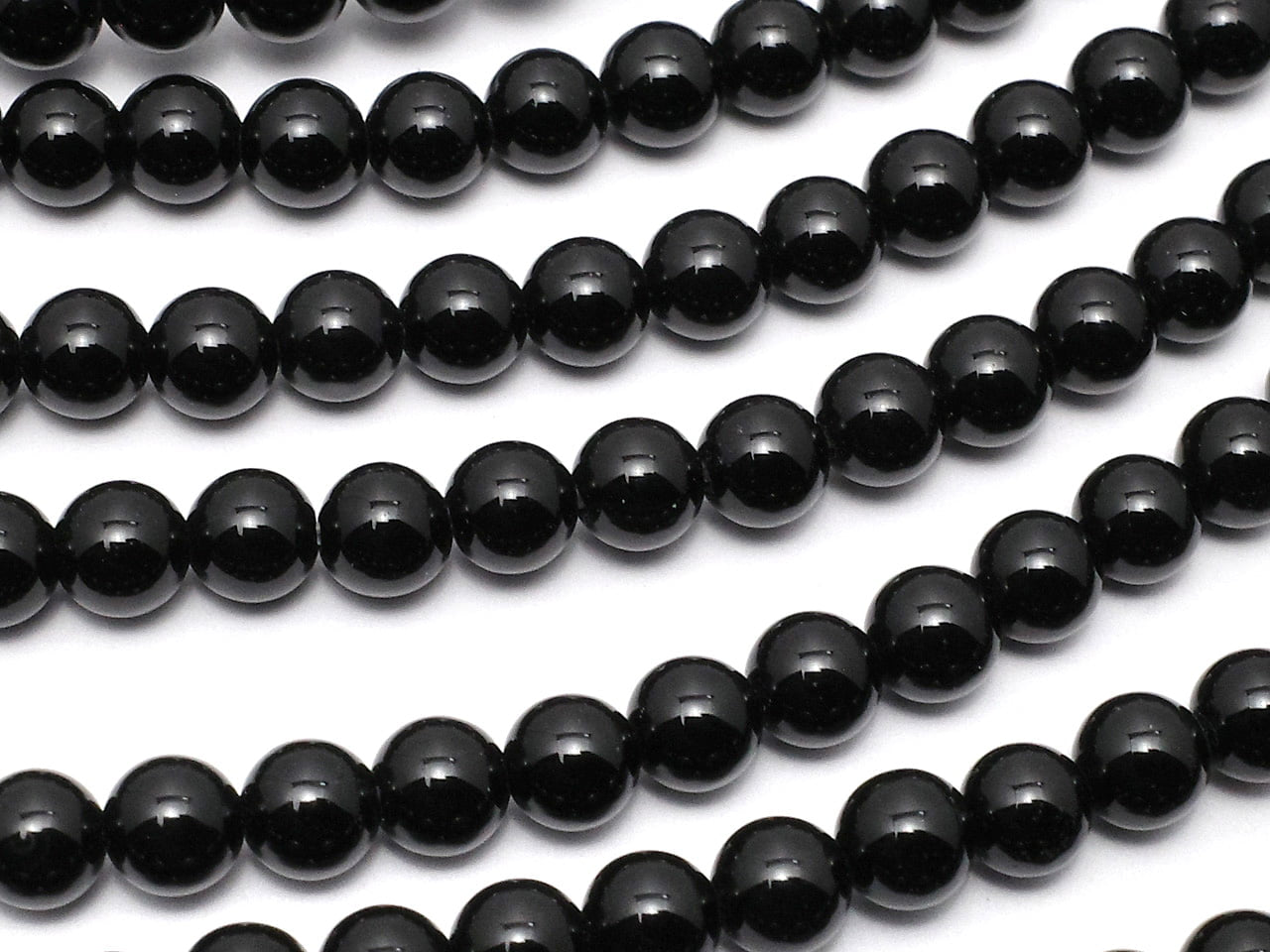 [Vidéo]En solde ! Perles rondes Onyx 4mm 1 fil (env. 15inch/36cm)