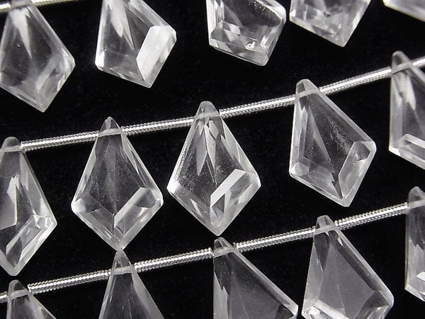 [Video]High Quality Crystal AAA Deformed Diamond Faceted 17x10mm 1strand (10pcs )