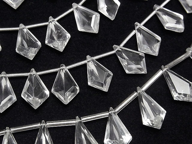 [Video]High Quality Crystal AAA Deformed Diamond Faceted 17x10mm 1strand (10pcs )