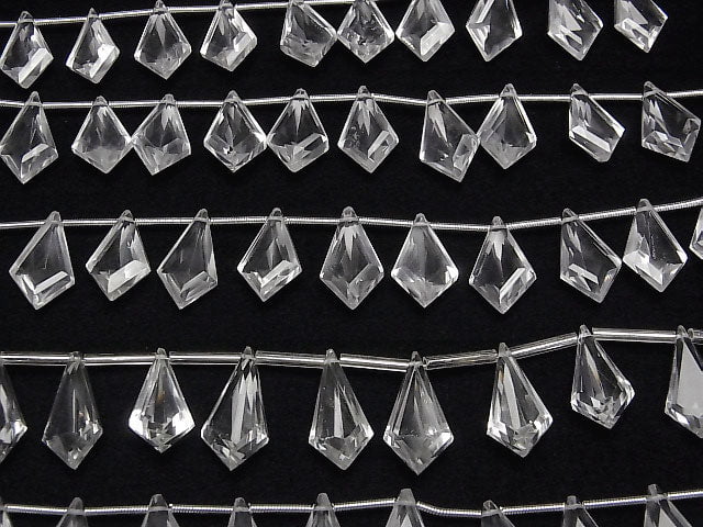 [Video]High Quality Crystal AAA Deformed Diamond Faceted 17x10mm 1strand (10pcs )