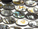 [Video] Abalone Shell Oval 16x8mm half or 1strand beads (aprx.15inch/37cm)
