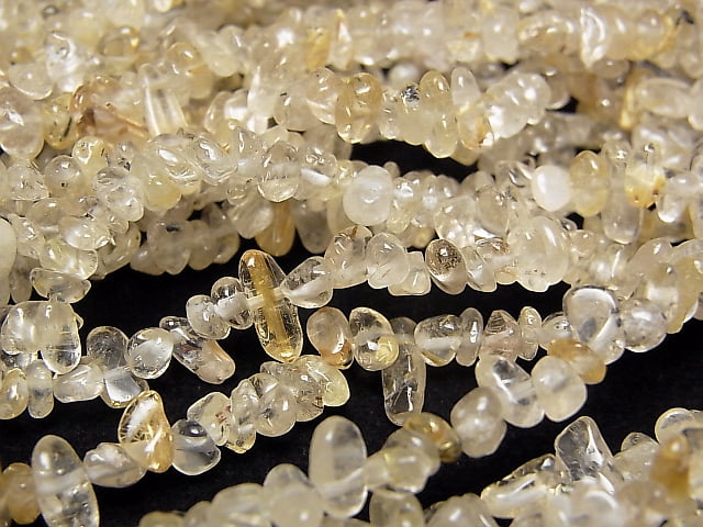 Rutilated Quartz AA Chips (Small Nugget ) 1strand beads (aprx.31inch/79cm)