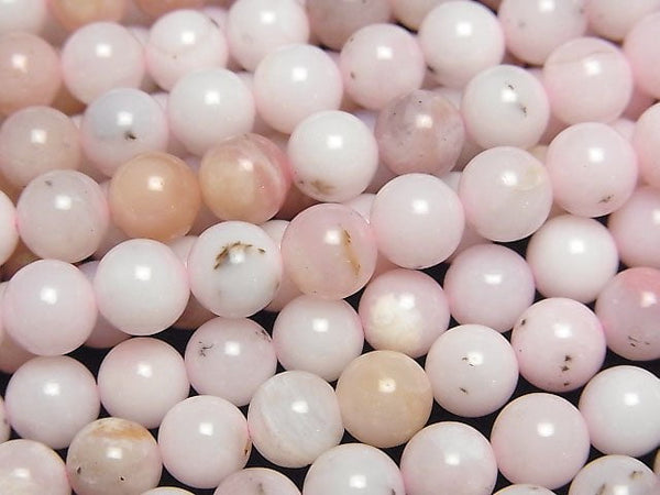 [Video]Pink Opal AA+ Round 6mm 1strand beads (aprx.15inch/36cm)