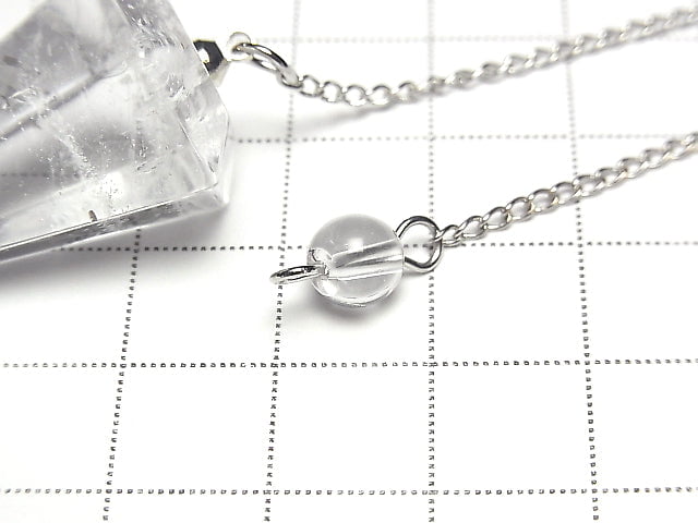 [Video] Crystal AA+ Pendulum 36x19x19mm with chain 1pc