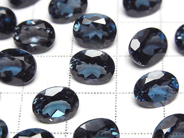 [Video] High Quality London Blue Topaz AAA Loose stone Oval Faceted 10x8mm 1pc