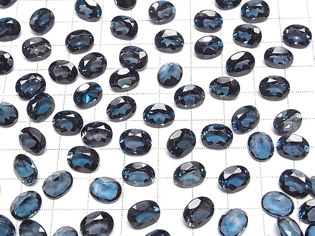 [Video] High Quality London Blue Topaz AAA Loose stone Oval Faceted 10x8mm 1pc